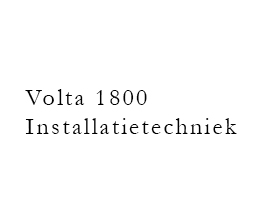 Volta 1800 Installatietechniek